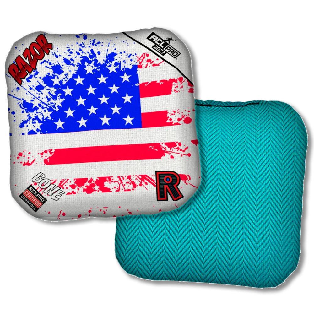 Bone PRO Merica Flag Teal Back Product View