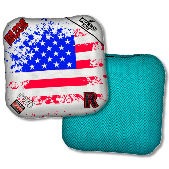Bone PRO Merica Flag Teal Back Product View