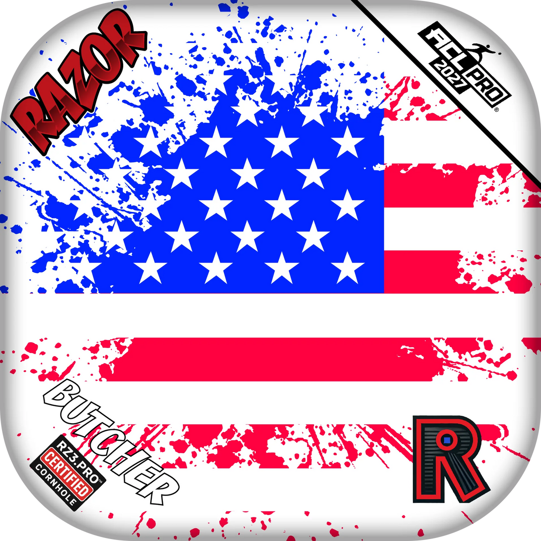 Butcher PRO Merica Flag Cornhole Bags