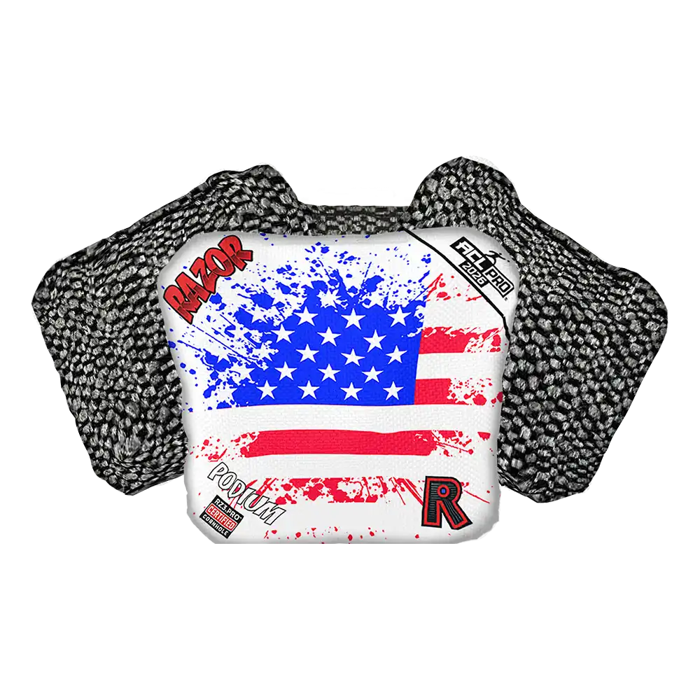 Podium | Merica Flag | ACL PRO Razor Cornhole Bags