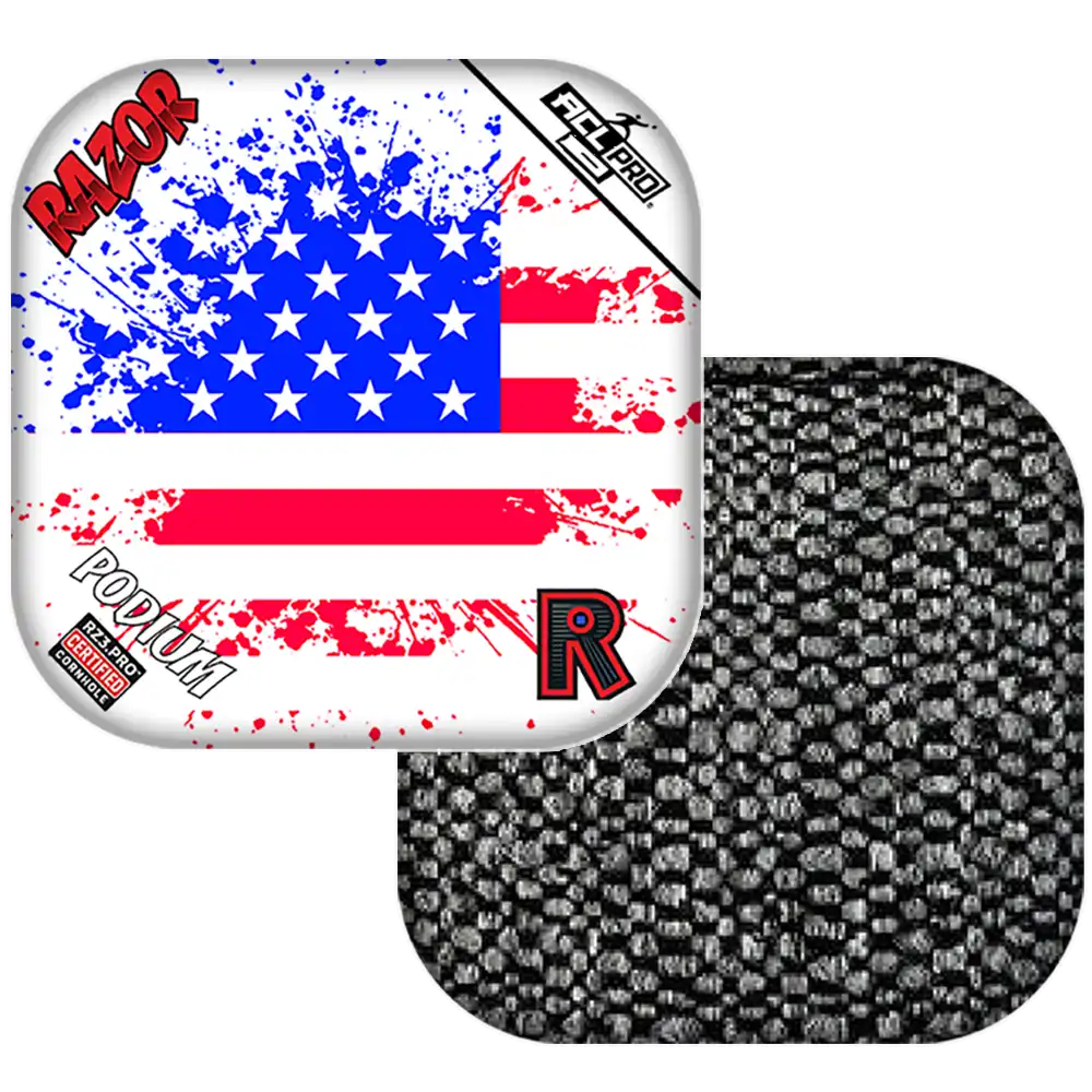 Podium | Merica Flag | ACL PRO Razor Cornhole Bags