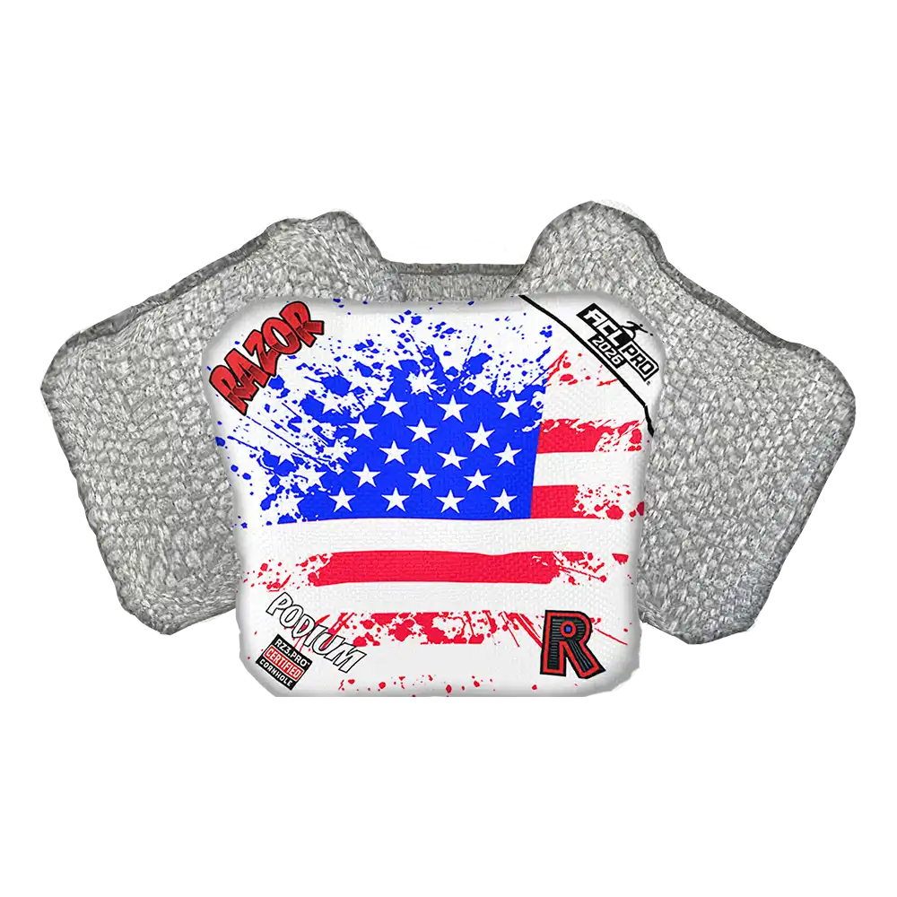 Podium | Merica Flag | ACL PRO Razor Cornhole Bags