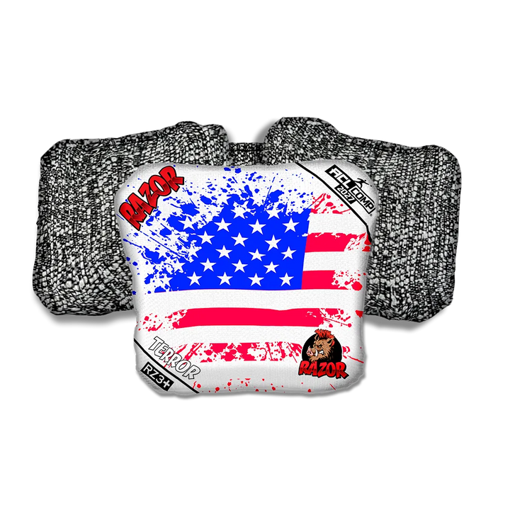 Terror COMP Merica Flag Salt Pepper Back Cornhole Bags