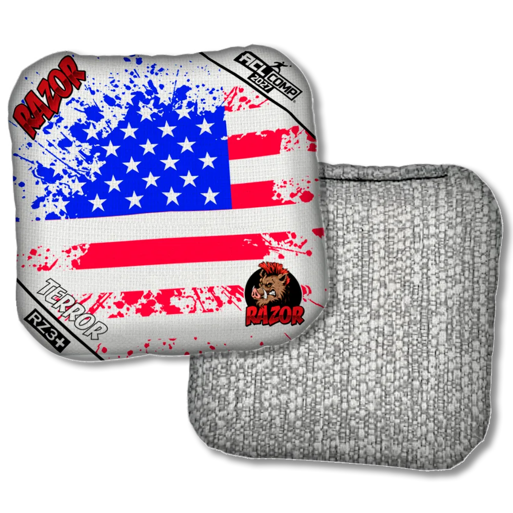 Terror COMP Merica Flag Silver Back Product View
