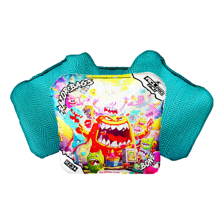 Bone | Monster Party | ACL PRO Razor Cornhole Bags