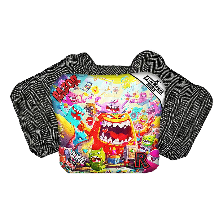 Bone | Monster Party | ACL PRO Razor Cornhole Bags