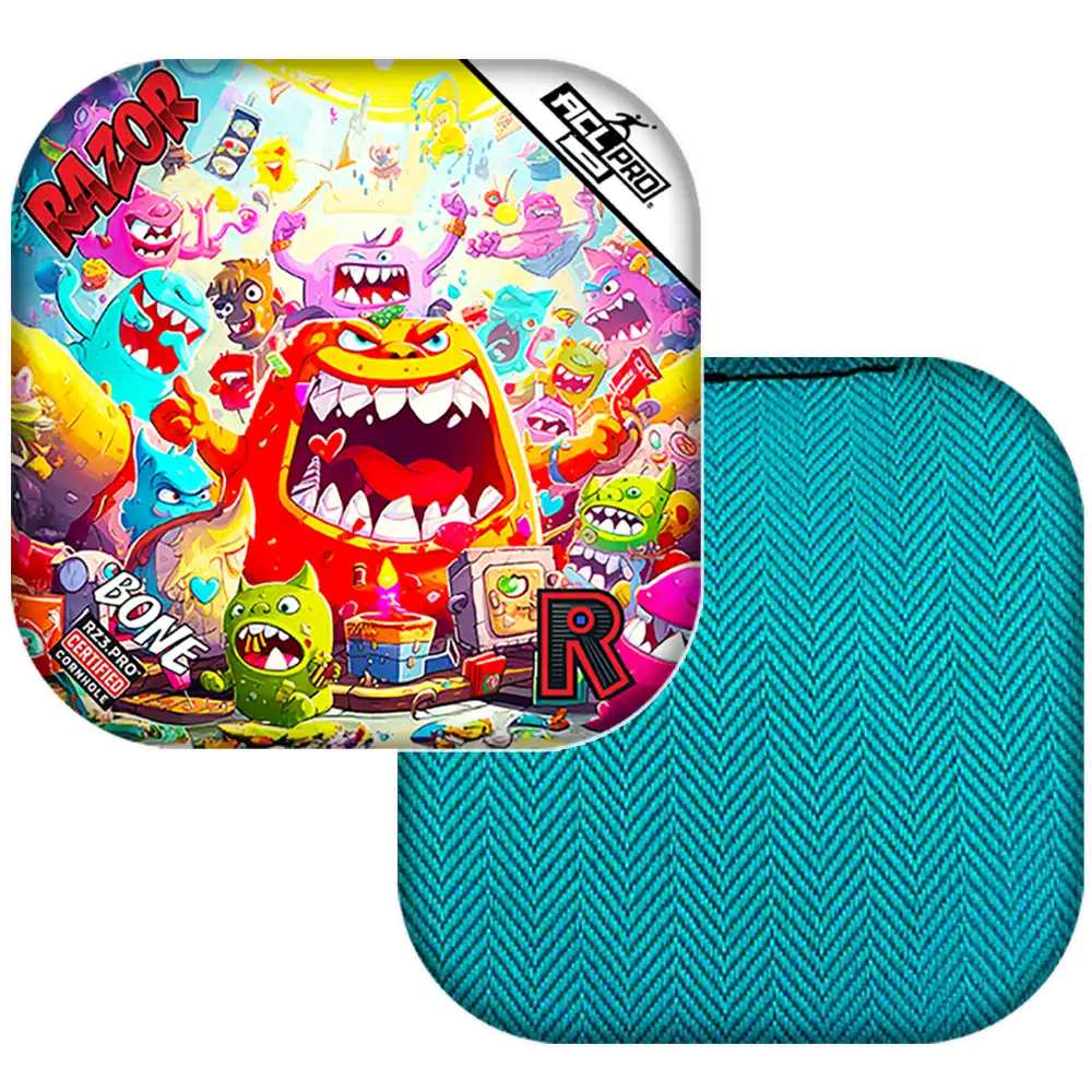 Bone | Monster Party | ACL PRO Razor Cornhole Bags