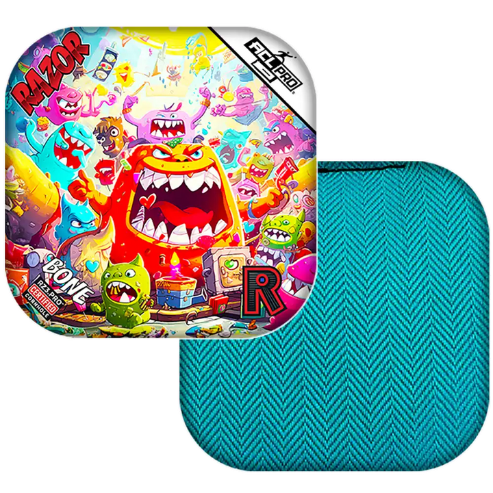 Bone | Monster Party | ACL PRO Razor Cornhole Bags