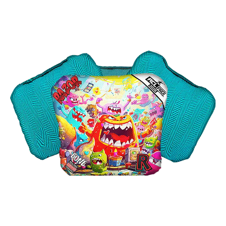 Bone | Monster Party | ACL PRO Razor Cornhole Bags