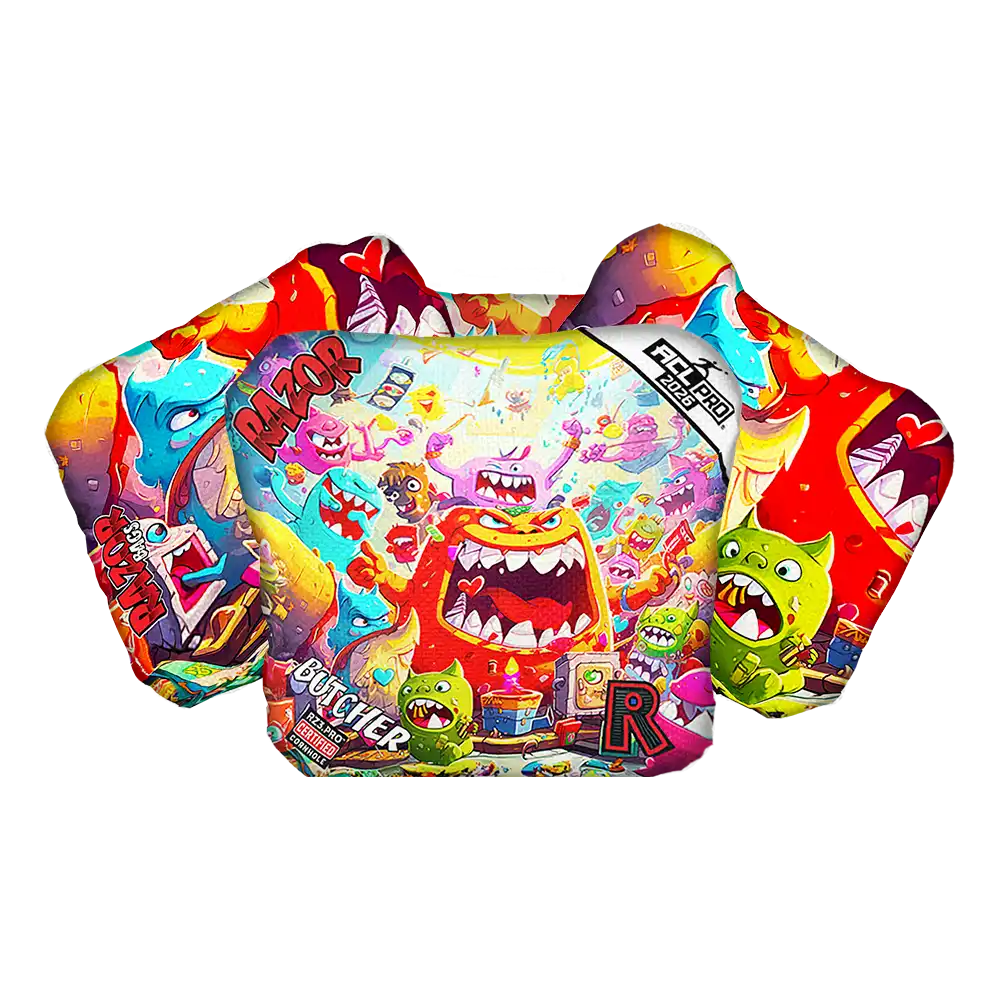 Butcher | Monster Party | ACL PRO Razor Cornhole Bags