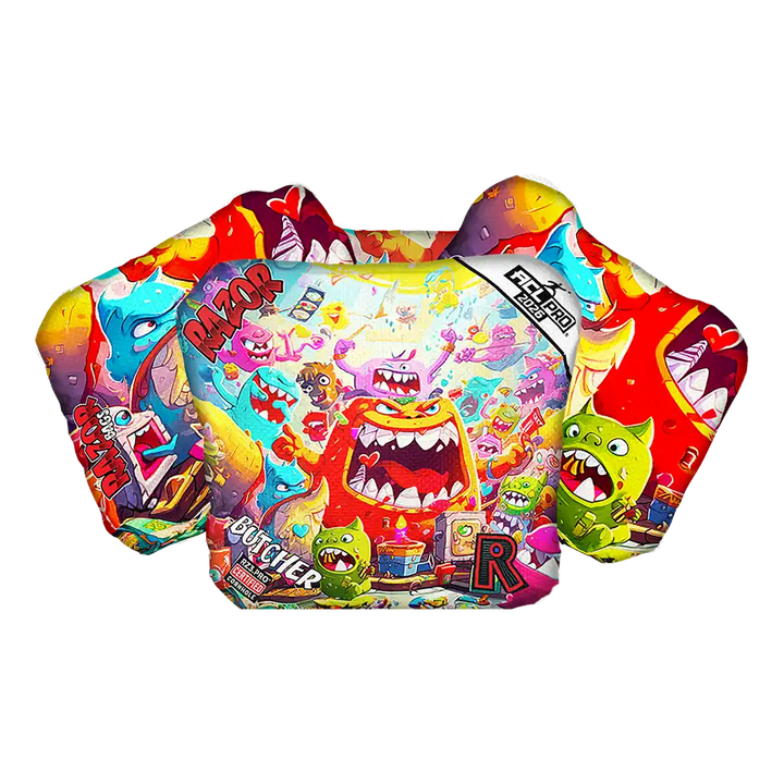 Butcher | Monster Party | ACL PRO Razor Cornhole Bags