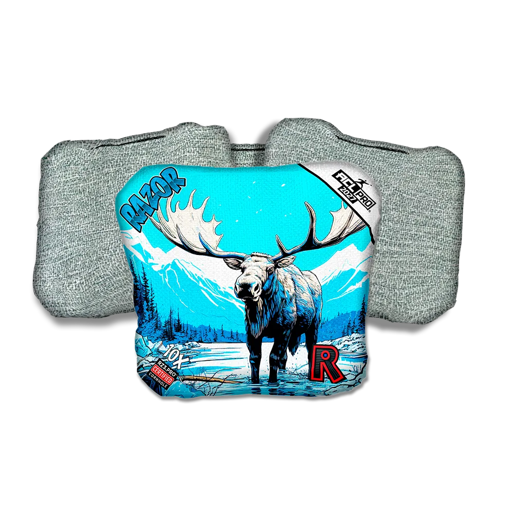 10 X PRO Alaskan Moose Light Back Cornhole Bags