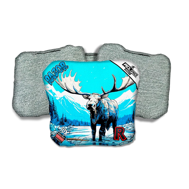 10 X PRO Alaskan Moose Light Back Cornhole Bags