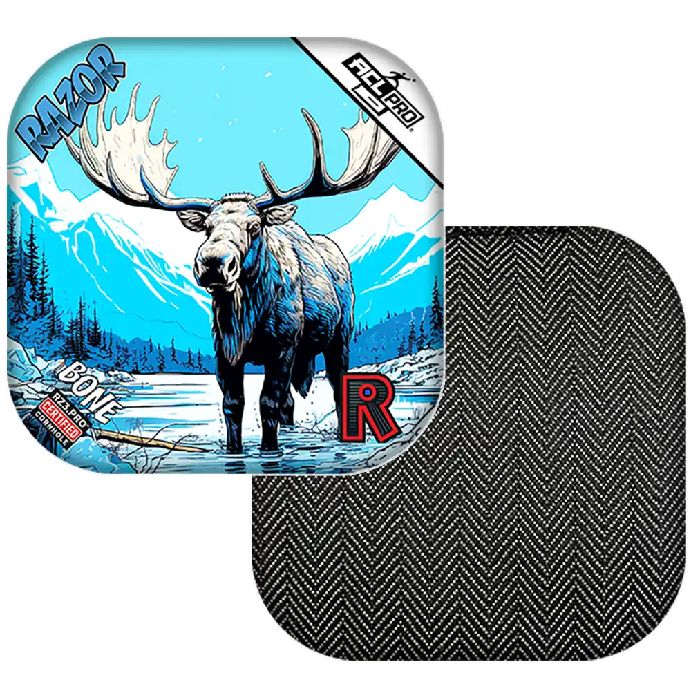 Bone | Alaskan Moose | ACL PRO Razor Cornhole Bags