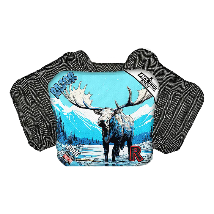 Bone | Alaskan Moose | ACL PRO Razor Cornhole Bags