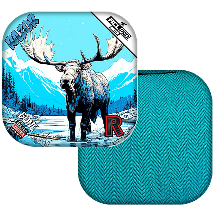 Bone | Alaskan Moose | ACL PRO Razor Cornhole Bags