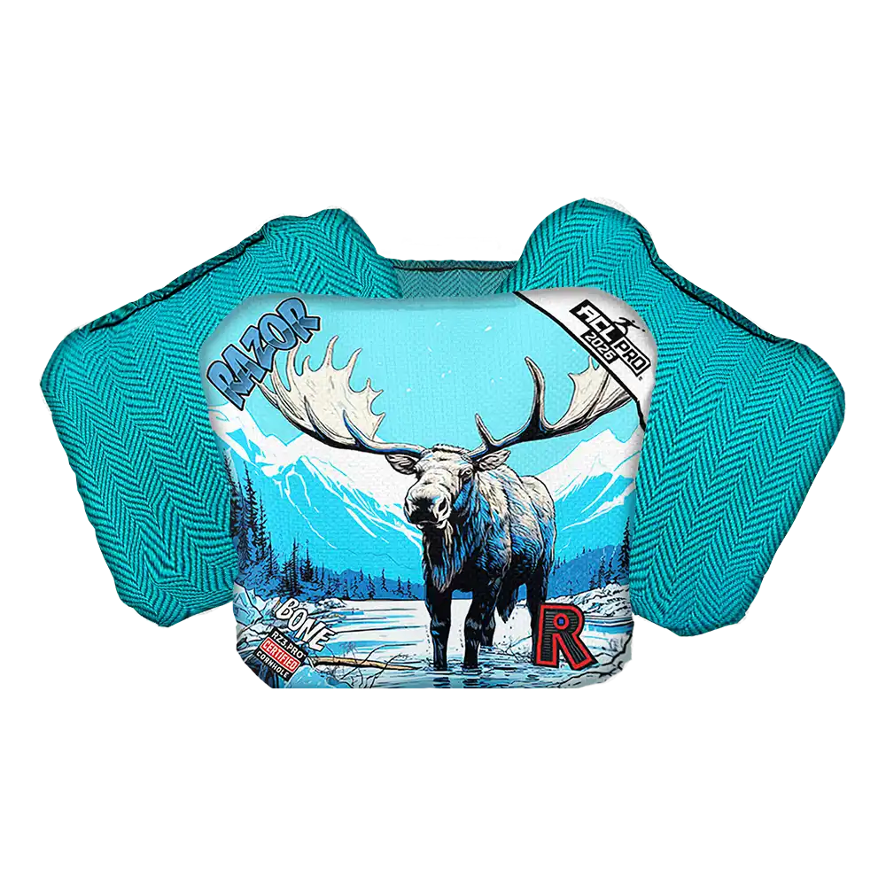 Bone | Alaskan Moose | ACL PRO Razor Cornhole Bags