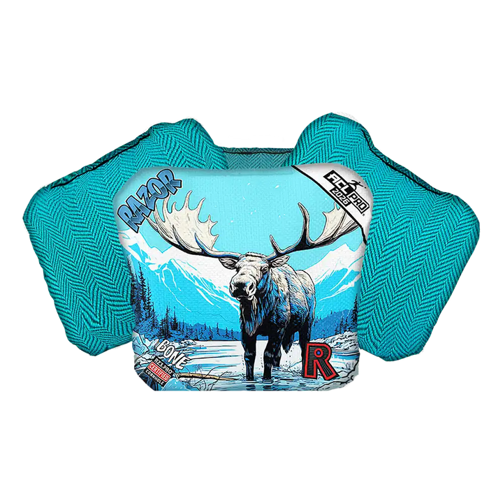Bone | Alaskan Moose | ACL PRO Razor Cornhole Bags
