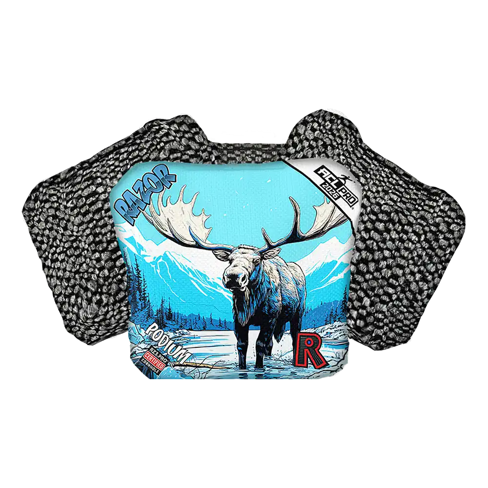 Podium | Alaskan Moose | ACL PRO Razor Cornhole Bags