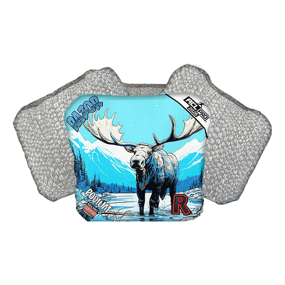 Podium | Alaskan Moose | ACL PRO Razor Cornhole Bags