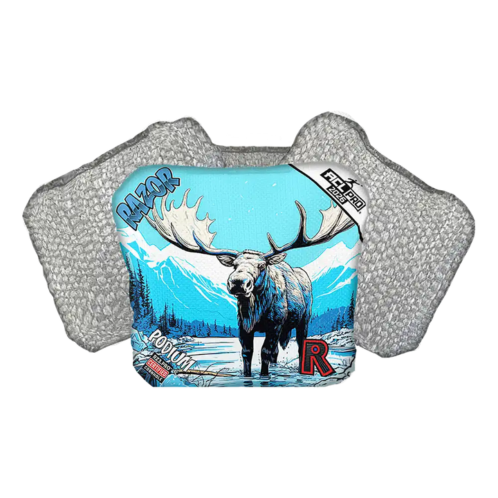 Podium | Alaskan Moose | ACL PRO Razor Cornhole Bags
