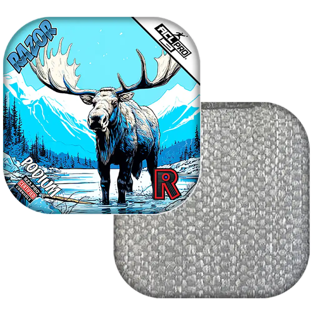 Podium | Alaskan Moose | ACL PRO Razor Cornhole Bags