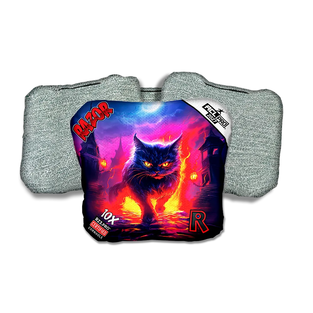 10 X PRO Night Fall Light Back Cornhole Bags