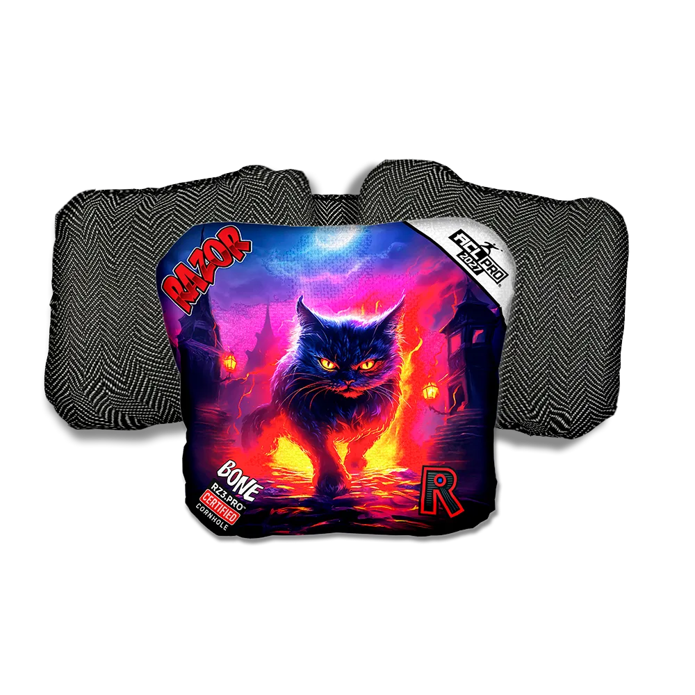 Bone PRO Night Fall Black Back Cornhole Bags