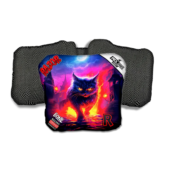 Bone PRO Night Fall Black Back Cornhole Bags