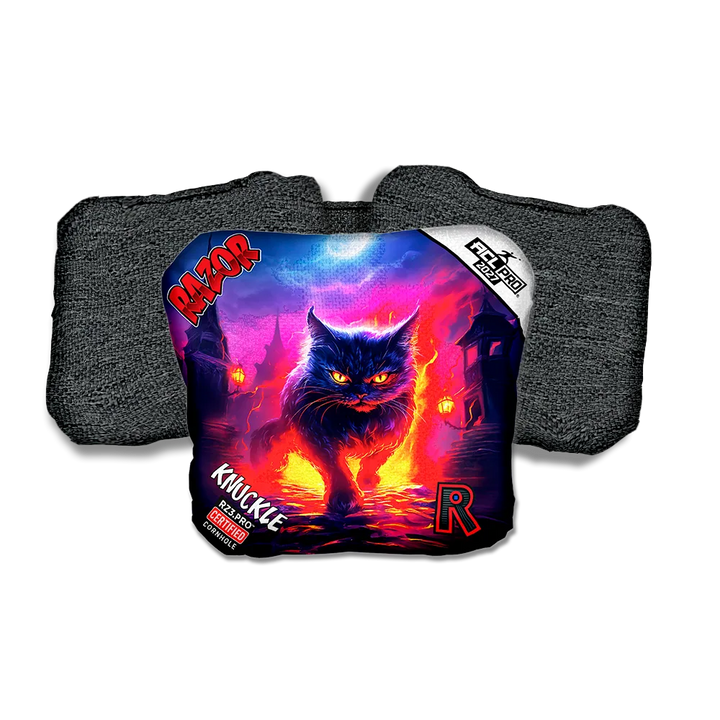 Knuckle PRO Night Fall Black Back Cornhole Bags