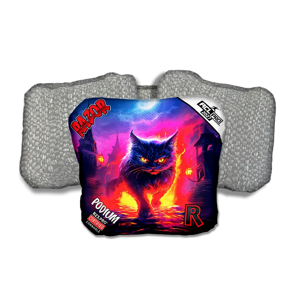Podium PRO Night Fall Silver Back Cornhole Bags