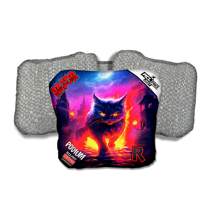 Podium PRO Night Fall Silver Back Cornhole Bags