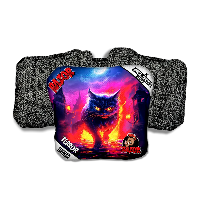 Terror COMP Night Fall Black Back Cornhole Bags