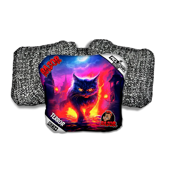 Terror COMP Night Fall Salt Pepper Back Cornhole Bags