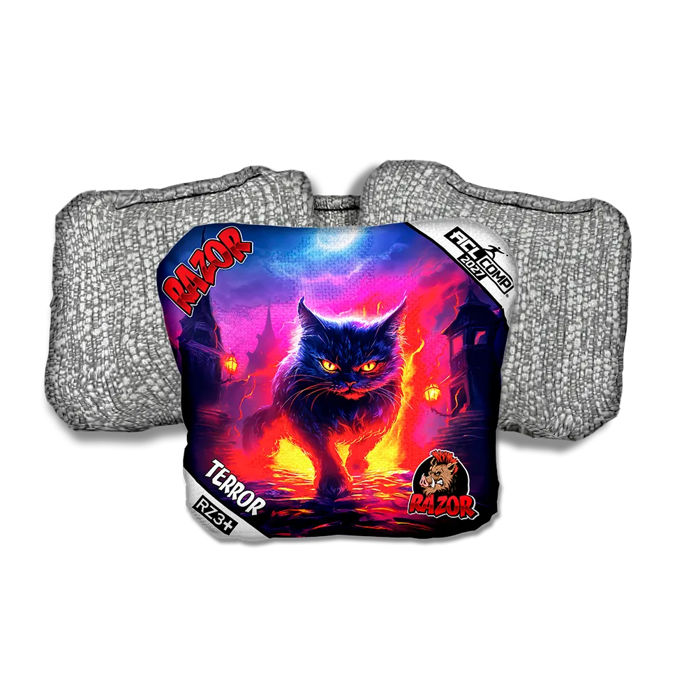 Terror COMP Night Fall Silver Back Cornhole Bags