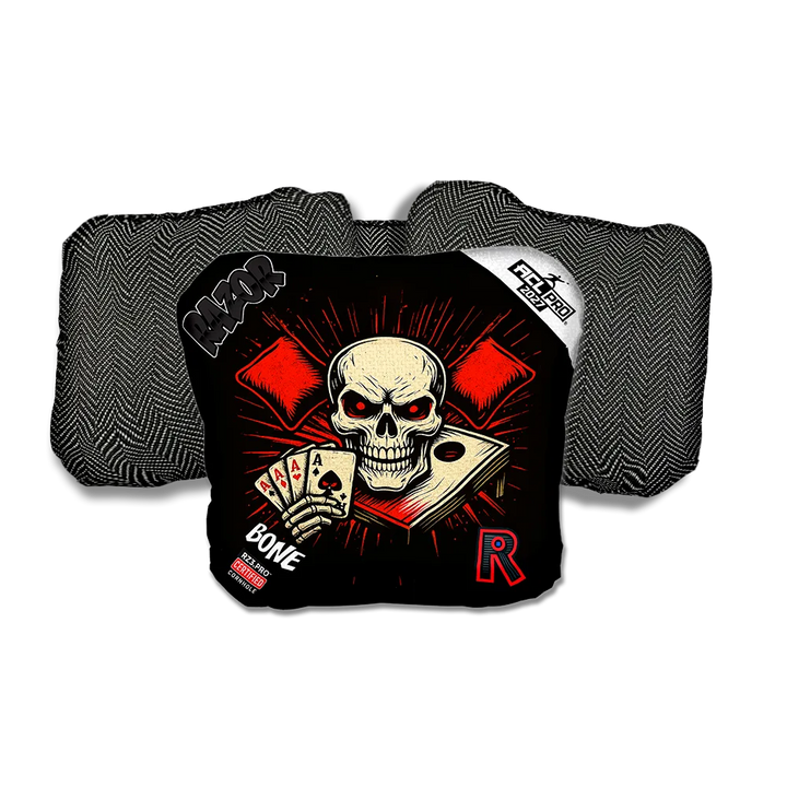 Bone PRO No Mercy Black Back Cornhole Bags