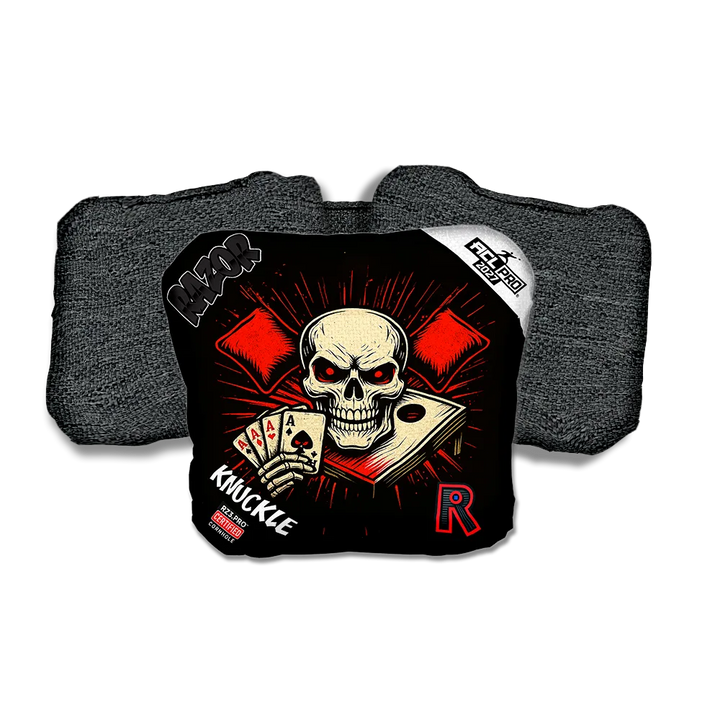 Knuckle PRO No Mercy Black Back Cornhole Bags