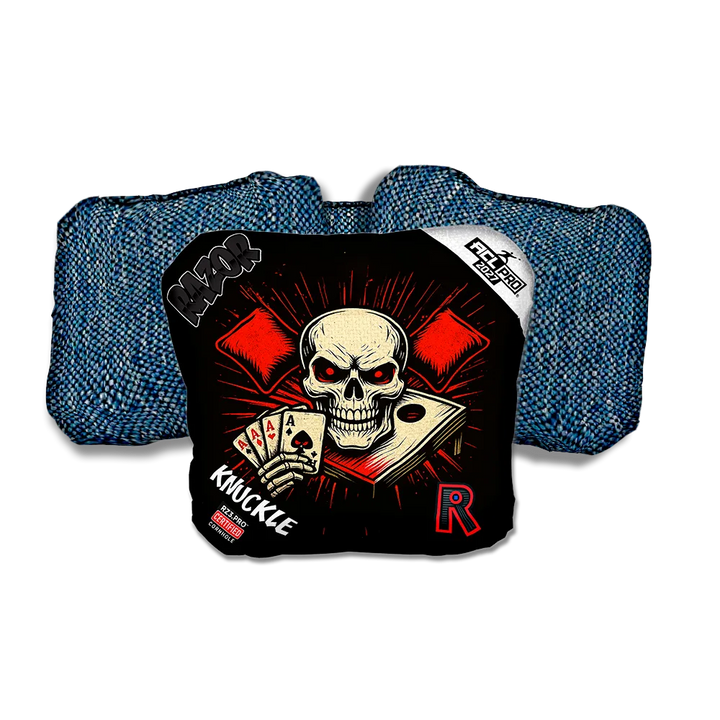 Knuckle PRO No Mercy Blue Back Cornhole Bags