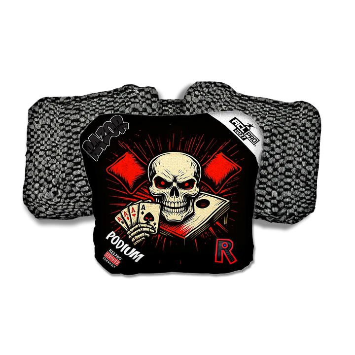 Podium PRO No Mercy Black Back Cornhole Bags