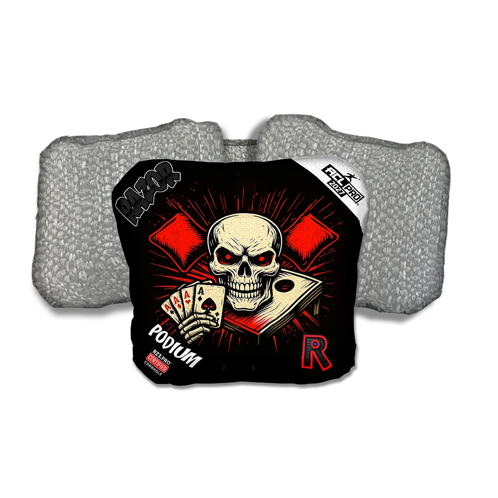 Podium PRO No Mercy Silver Back Cornhole Bags