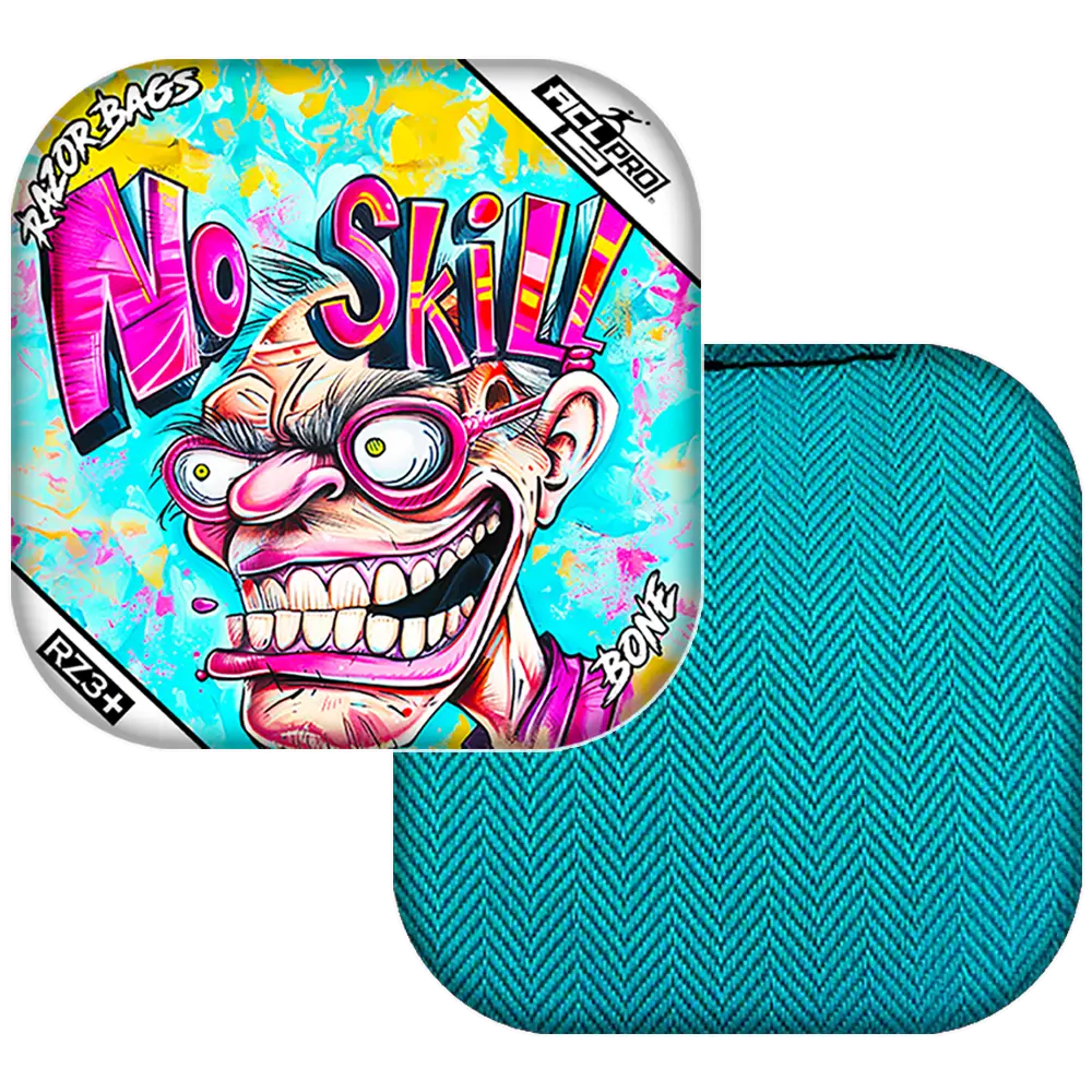 Bone | No Skill | ACL PRO Razor Cornhole Bags