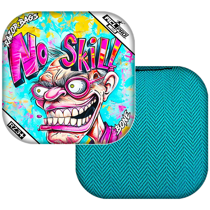 Bone | No Skill | ACL PRO Razor Cornhole Bags