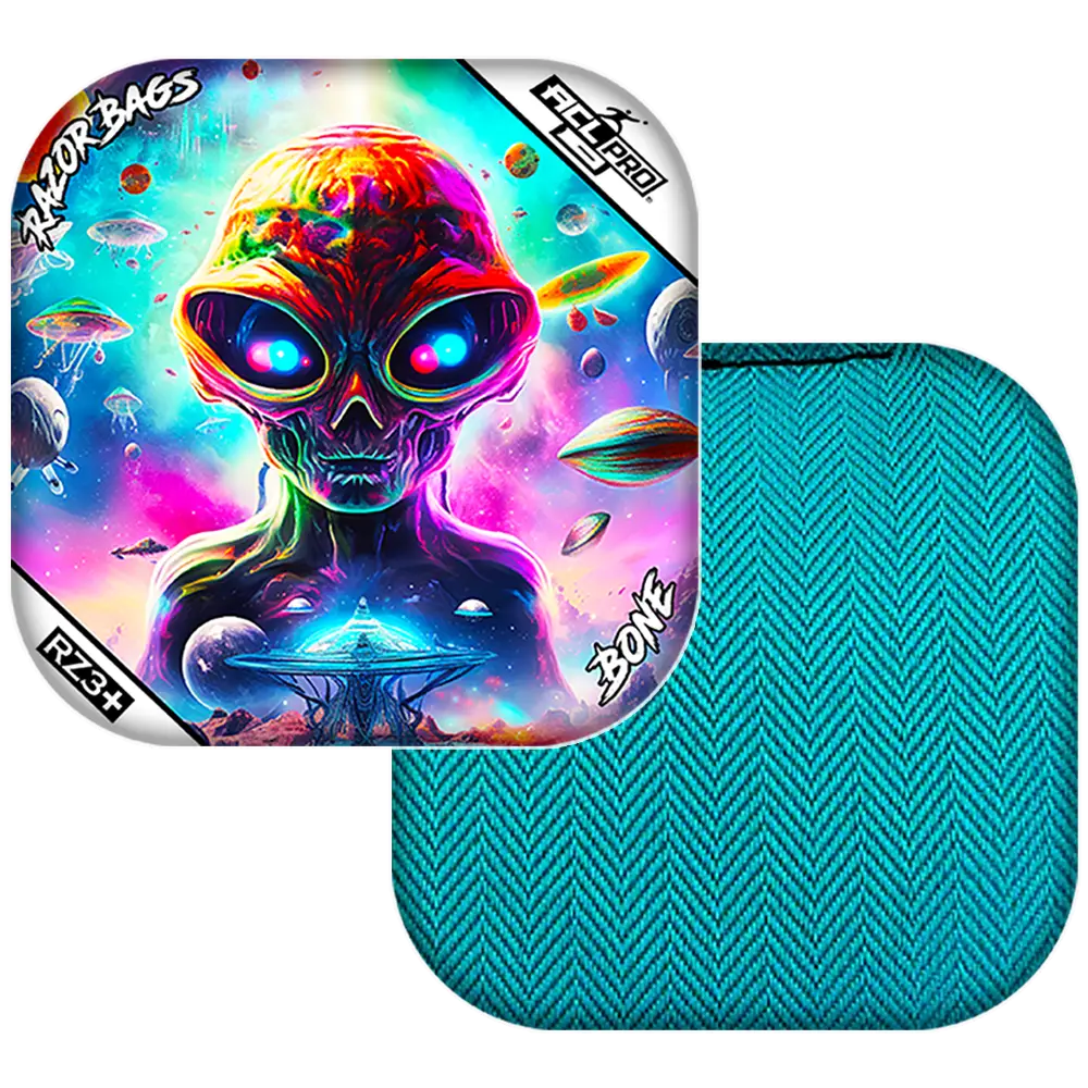 Bone | Alien Not Alone | ACL PRO Razor Cornhole Bags