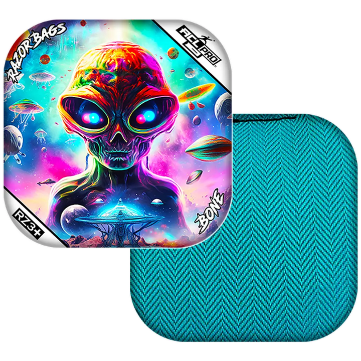 Bone | Alien Not Alone | ACL PRO Razor Cornhole Bags