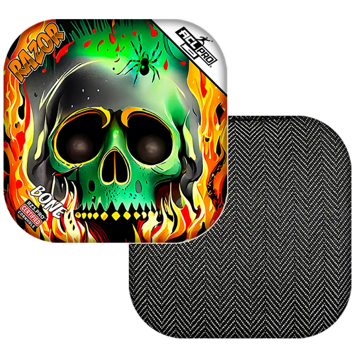 Bone | Nuclear Skull | ACL PRO Razor Cornhole Bags