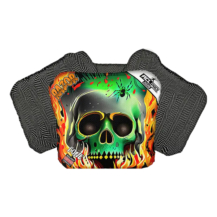 Bone | Nuclear Skull | ACL PRO Razor Cornhole Bags