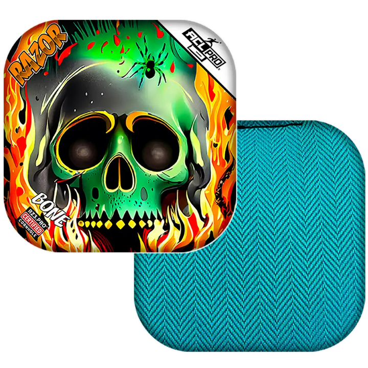 Bone | Nuclear Skull | ACL PRO Razor Cornhole Bags