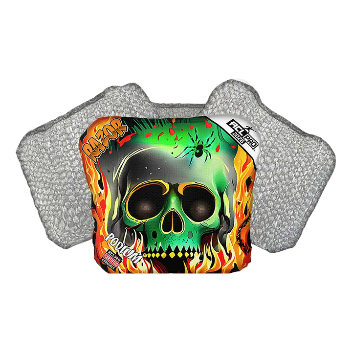 Podium | Nuclear Skull | ACL PRO Razor Cornhole Bags