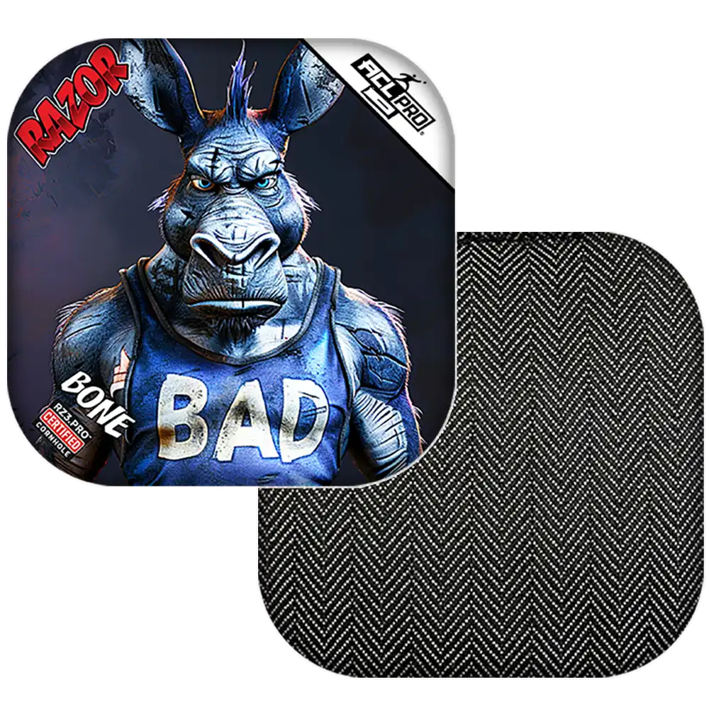 Bone | Old Bad Ass | ACL PRO Razor Cornhole Bags