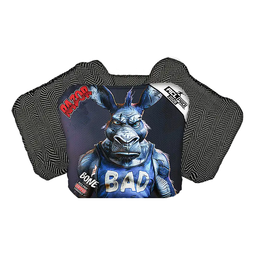 Bone | Old Bad Ass | ACL PRO Razor Cornhole Bags